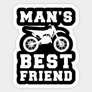 dirtbike Man's best friend tee tshirt Sticker